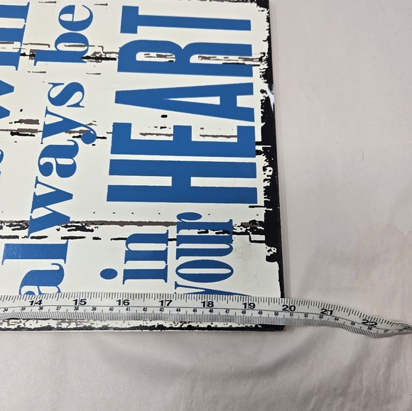 Beach Trio Faux Wood Distressed Sea Shell Sea Horse Ocean Saying White & Blue - Picture 11 of 13